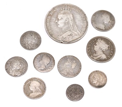 Lot 1932 - A small collection of English silver coins to...