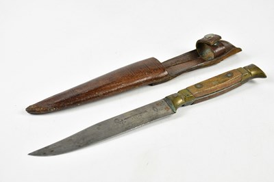Lot 2565 - An Austrian brass and wooden handled dagger,...