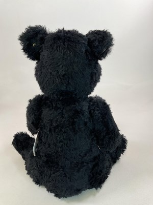 Lot 65 - STEIFF; a large black bear, white tag 664618...