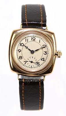 Lot 1643 - ROLEX; a 9ct gold cased wristwatch, the...