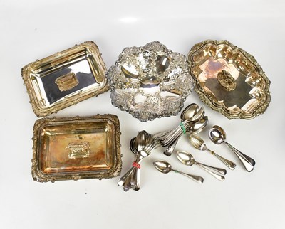 Lot 2271 - A collection of assorted silver plated items...