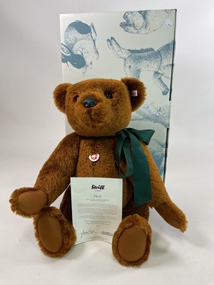 Lot 59 - STEIFF; a large russet bear ref PB55, white...