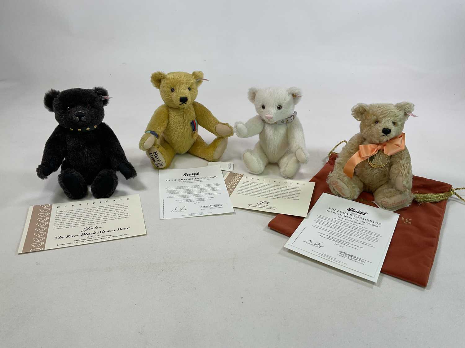 Lot 60 - STEIFF; four bears comprising Blonde 662713,...