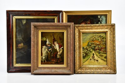 Lot 1788 - UNATTRIBUTED; oil portrait of a boy,...
