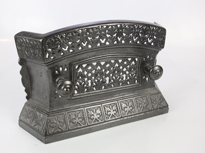Lot 1738 - A Victorian painted cast iron fire surround of...