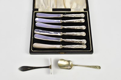 Lot 2169 - VINERS; a cased set of six hallmarked silver...