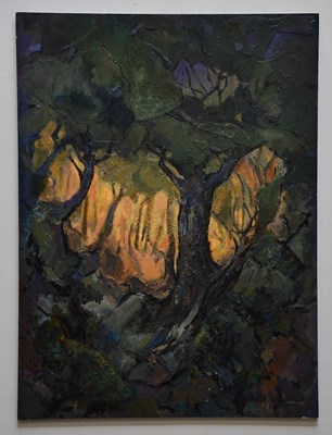 Lot 425 - JUNE BEVAN; oil on board, 'Early Morning',...