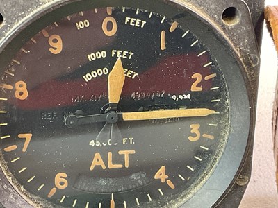 Lot 84 - An Aircraft Altimeter and engineers' items,...