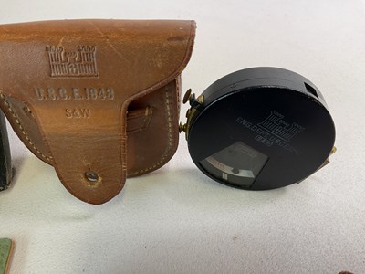 Lot 84 - An Aircraft Altimeter and engineers' items,...