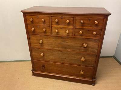 Lot 651 - A Victorian Scottish mahogany chest of drawers...