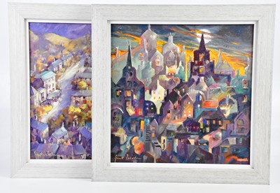 Lot 387 - JUNE BEVAN; a pair of oils on canvas,...