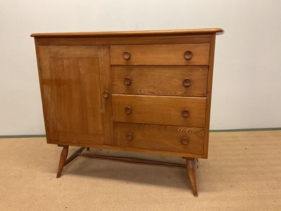 Lot 640 - ERCOL; a mid century sideboard with four...