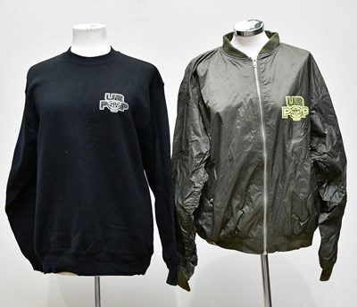 Lot 1524 - U2; a tour crew jumper and bomber jacket for...