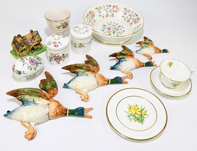 Lot 576 - BESWICK; a set of four mallard wall plaques,...