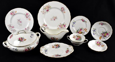 Lot 806 - COALPORT; a 'Junetime' pattern tea and dinner...