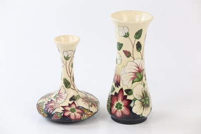 Lot 2275 - ALICIA AMISON FOR MOORCROFT; two vases...