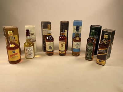 Lot 748 - WHISKY; six bottles of whisky, The Glenlivet...
