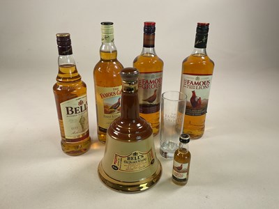 Lot 721 - WHISKY; three bottles of The Famous Grouse...