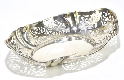 Lot 2127 - MOSLEY & CO; a pierced hallmarked silver oval...