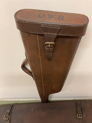 Lot 88 - Two gun cases, one leg o'mutton style and one...
