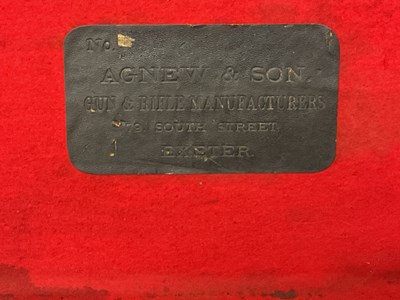 Lot 88 - Two gun cases, one leg o'mutton style and one...