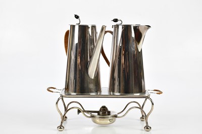 Lot 2257 - ASPREY & CO; a three piece silver plated...