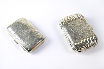 Lot 642 - Two hallmarked silver cigarette cases