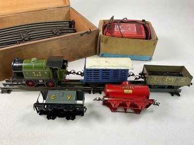 Lot 66 - HORNBY; an O gauge train set comprising...