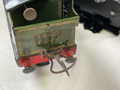 Lot 66 - HORNBY; an O gauge train set comprising...
