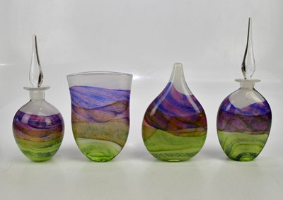 Lot 2174 - TOM PETIT; two contemporary Art Glass vases,...