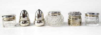 Lot 662 - Hallmarked silver miniature salt and pepper