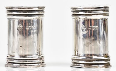 Lot 2107 - A pair of late Victorian hallmarked silver...