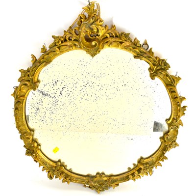 Lot 72 - An early/mid-19th century gilt wood circular...