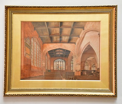 Lot 1810 - SARAH HUGGINS; a Victorian watercolour, St...