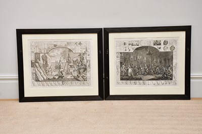 Lot 1746 - AFTER WILLIAM HOGARTH; two engravings from the...