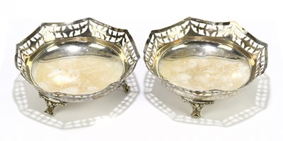 Lot 2368 - WT TOGHILL & CO; a pair of George V hallmarked...