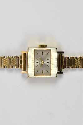 Lot 2293 - TUDOR; a lady's 9ct gold cased wristwatch, the...
