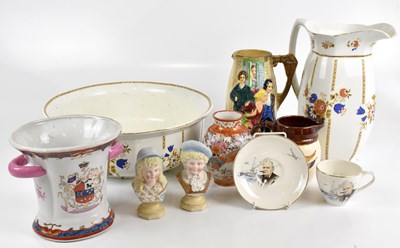 Lot 762 - An assortment of ceramics to include an early...