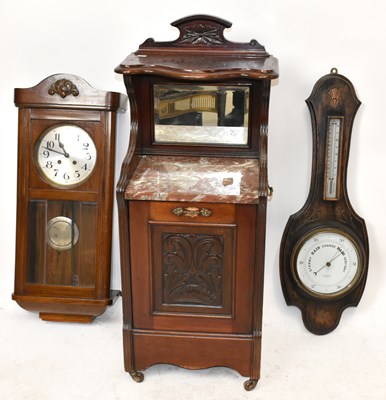 Lot 1574 - A Victorian marble topped coal purdonium, the...