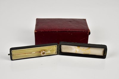 Lot 338 - A group of three yellow gold dress studs,...
