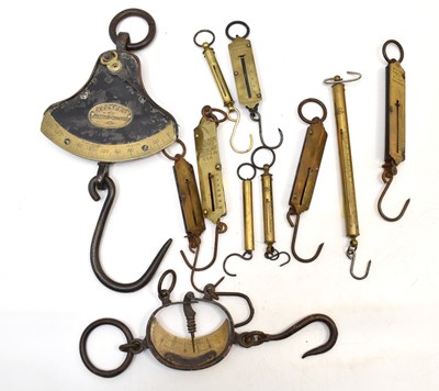 Lot 428 - Eleven late 19th/early 20th century brass and...