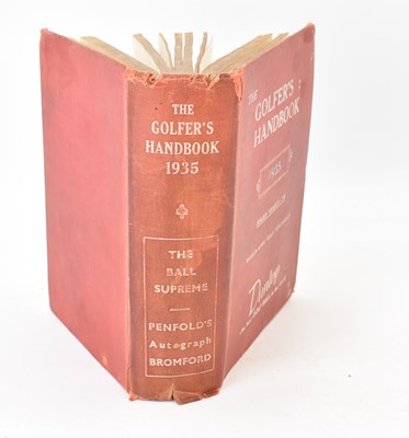 Lot 596 - The Golfer's Handbook 1935.