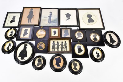 Lot 1747 - A collection of various silhouettes, including...