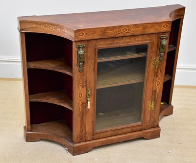 Lot 78 - A late 19th century inlaid credenza with gilt...