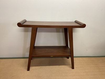 Lot 510 - Two tiered hall table, height 90cm, width...