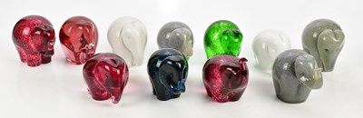 Lot 2555 - WEDGWOOD; eleven animal form paperweights...