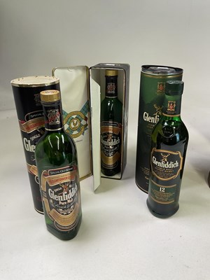 Lot 734 - WHISKY; two bottles of Glenfiddich Special Old...
