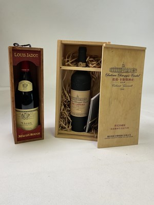 Lot 736 - RED WINE; a bottle of Louis Jadot Macon Rouge,...