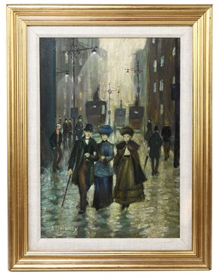 Lot 1247 - ARTHUR DELANEY (1927-1987); oil on board,...