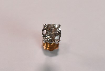 Lot 605 - An 18ct yellow gold and white metal mounted...